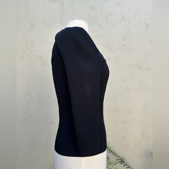 Michelle Antonelli Square Neck Knit Top - size L - Picture 3 of 4